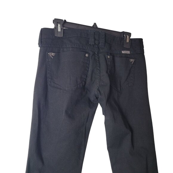 Frankie B. Low Rise Black Jeans Womens Slim Fit Cotton/Spandex 26 Waist 33" Inse - Picture 8 of 16